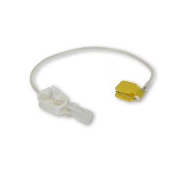 1" 20G Right Angle Huber Needle with 8" Extension Set (pack of 12)