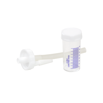 Mucus Specimen Trap - Leak Proof Transport Cap, 400 cc