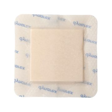 SiliGentleAG - Silver Silicone Bordered Foam Dressing, 4" x 4", 5/10/cs