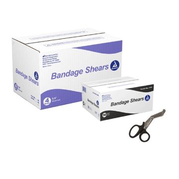 Bandage Shears, 5.5" Black, 4/50/cs
