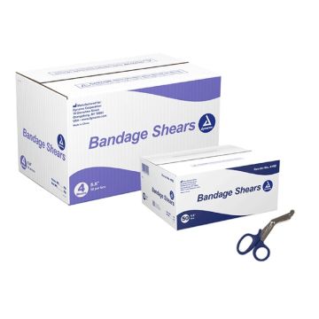 Bandage Shears, 5.5" Blue, 4/50/cs
