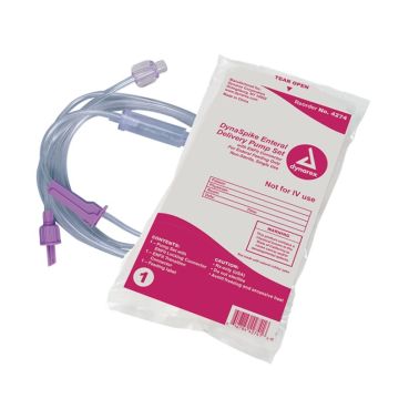 DynaSpike Enteral Delivery Pump Set - w/ ENFit connector, 30/cs