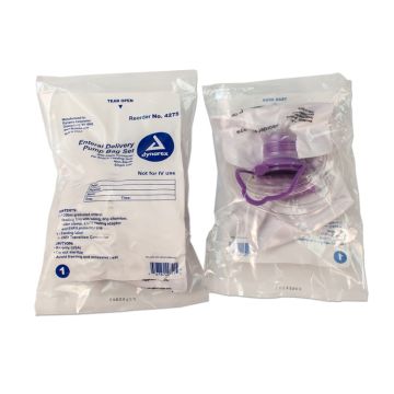 Enteral Delivery Pump Bag Set - w/ ENFit Connector, 30/cs