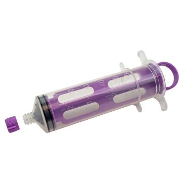 Enteral Feeding Piston Syringe - Non-Sterile w/ ENFit Connec, 60 cc, 30/cs