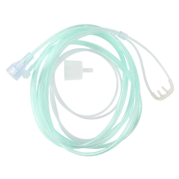EtCO2 Nasal Sampling Cannula w/ 7' (2.1 m) Tubing w/ Male Lu, Pediatric/Universal 02 Tubing
