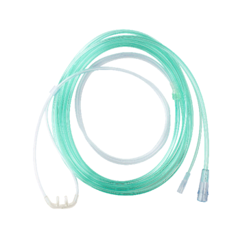 EtCO2 Nasal Sampling Cannula w/ 10' (3.0 m) Tubing w/ Female, Pediatric/Standard 02 Tubing C