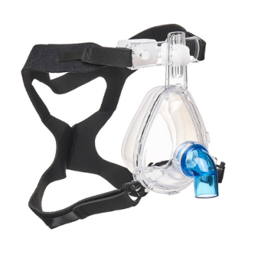 BiTrac Select NIV Full Face Mask Small with Interchangeable Standard (SE) Elbow 22mm Female, OmniClip with Silicone Forehead Pad and Head Strap - PD