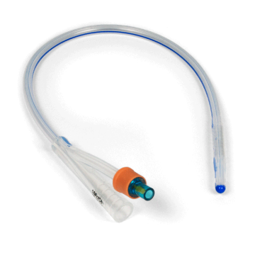 Silicone Foley Catheters 2-way Standard, 16 Fr, 30 cc, 10/bx