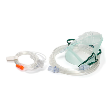 Sentri™ Intersurgical EcoLite™, adult, mask with CO2 monitoring line for Microstream® capnography, filter and tube, 2.1m
