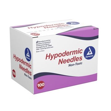 Hypodermic Needle - Non-Safety, 22G, 3/4" Needle, 10/100/cs