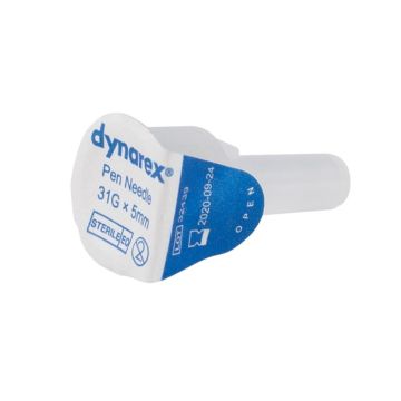 Pen Needles, 31G, 5 mm, 12/100/cs