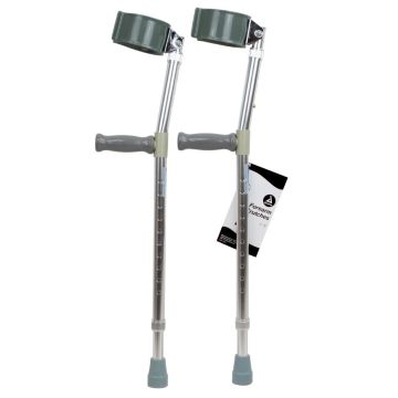 Forearm Crutches - Adult, 5'0" - 6'2", 1pair/bag