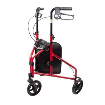 DynaGo Zoom - Aluminum Rollator w/ 3" Wheels, Red, 1pc/cs