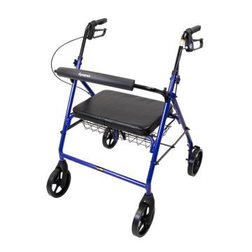 Bariatric Rollator, Blue, 500 lb. Weight Capacity, 1/pc