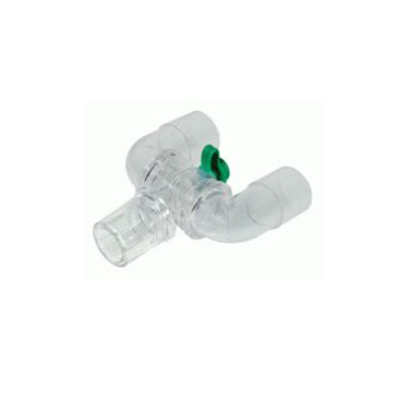 Triple Swivel Parallel Y-Piece, 22mm OD, with Luer Lock Port 60ct 4/15