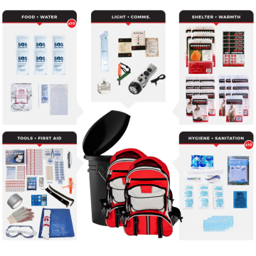 Bucket Survival Kit for 10 People
