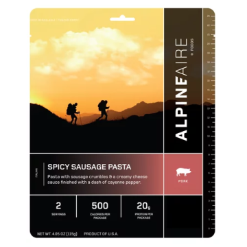 Spicy Sausage Pasta - Cook in the Pouch