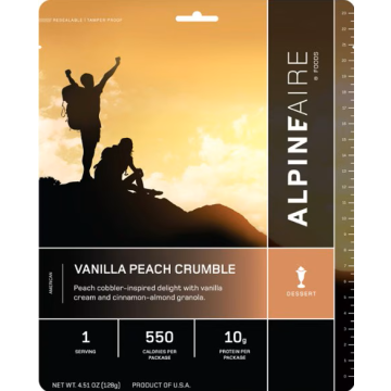 Vanilla Peach Crumble - Cook in the Pouch