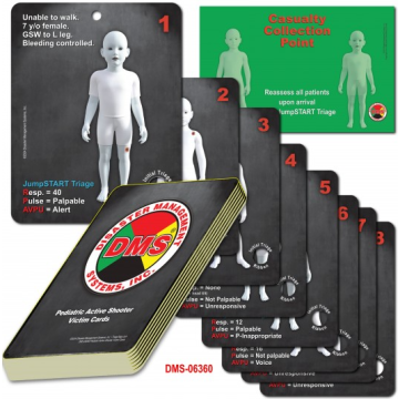 Pediatric Active Shooter Victim Cards - Deck of 32