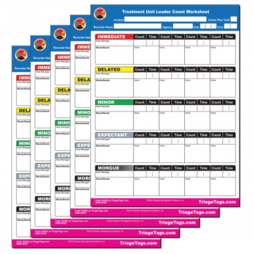 SALT Treatment Unit Leader Count Worksheet - Refill Pack (Pack of 5)