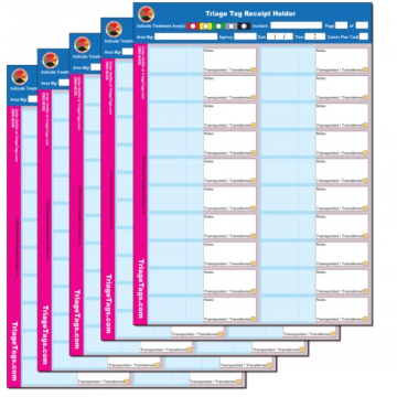 SALT Triage Tag Receipt Holder - Refill Pack (Pack of 5)