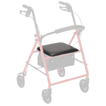 Rollator Padded Seat, Black, 1