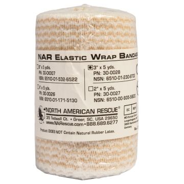 BANDAGE, ELASTIC WRAP - 3" x 5yd