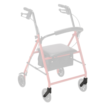 Rollator Front Caster Fork, Black, 1