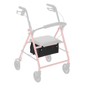 10201 10202 Rollator Storage Bag, Black, 1