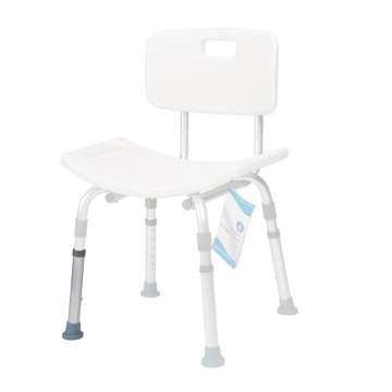 Bariatric Shower Chair Extension Leg with Rubber Tip, Gray, 1