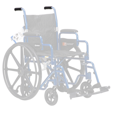 DynaRide Wheelchair Hand Grip (Pair), Black, 1pr.