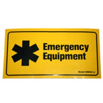 Emergency equipment label
