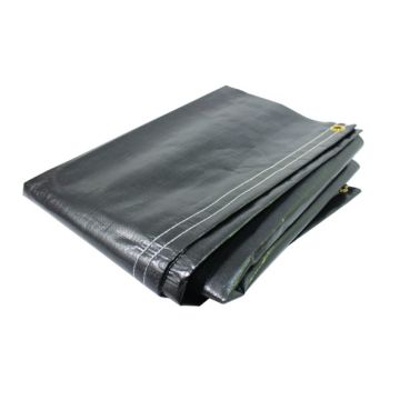 6 ounce, 3' x 18' white over silver runner