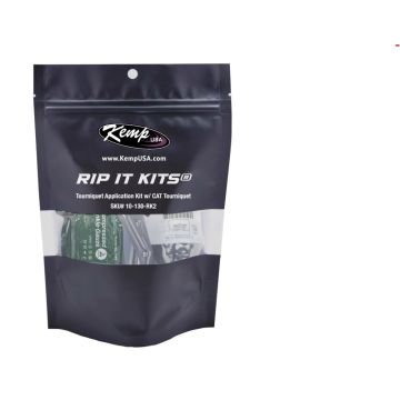 Kemp USA Rip It Kits®, Tourniquet Application Kit w/ CAT Tourniquet (Refill Kit for Tourniquet Holster Item #140)