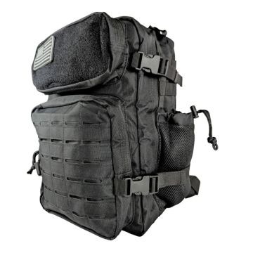 Kemp USA Small Assault / Tactical Backpack for Military Army, Black