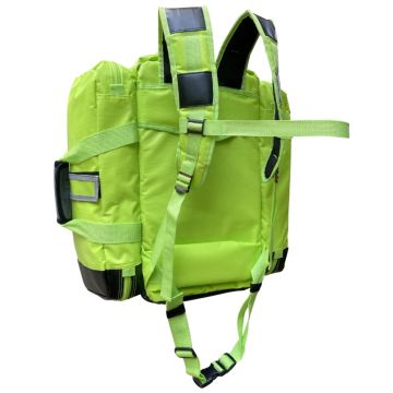Kemp USA Tarpaulin Fluid-Resistant Ultimate EMS Backpack, Neon Green