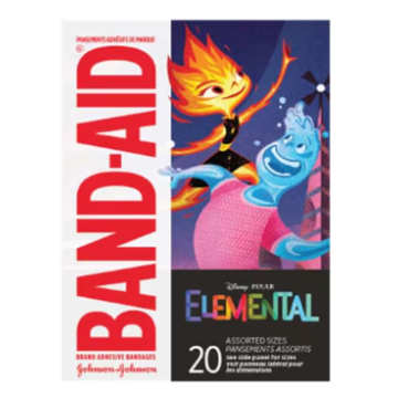 Band-Aid Adhesive Strip Bandage Plastic Assorted Sizes Elemental Sterile 20/Bx, 24 BX/CA