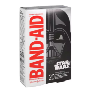 Band-Aid Strip Bandage Fabric 3/4x3" Starwars 20/Bx, 24 BX/CA