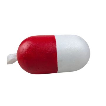 Kemp USA Pool Rope Float, Red / White