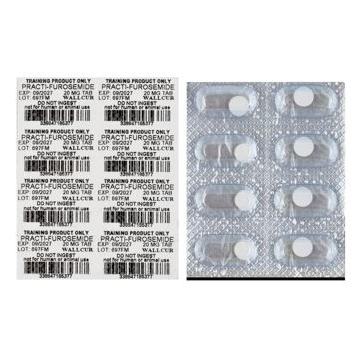 Practi-Furosemide 20 mg. Unit Dose Oral Meds. Qty: 48.