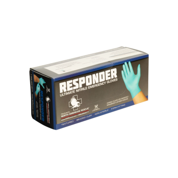 GLOVES, RESPONDER BLUE - LARGE (Box of 100)