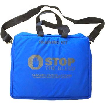 Royal Blue Stop the Bleed Training Kit Full of Supplies