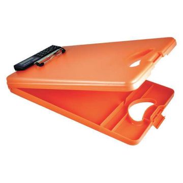 DeskMate II w/Calculator, 9.5 x 11.75 paper size, 3/4" capacity, Bright Orange