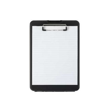 SlimMate, 9 X 12 paper size, 3/4" capacity, low profile clip, Black