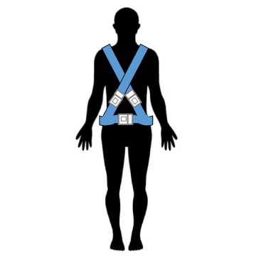 X-HARNESS COMPLETE WITH NYLON  (4 POINT HARNESS)