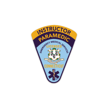 Connecticut Full Color 4" Paramedic Instructor Patch Sticker