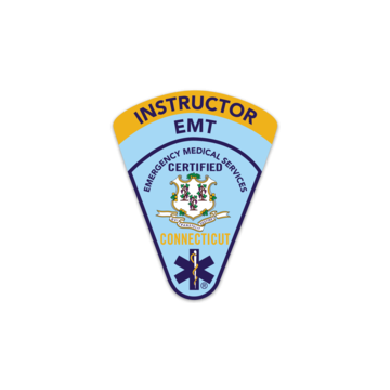 Connecticut Full Color 4" EMT Instructor Patch Sticker