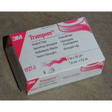 Transpore Transparent Hypoallergenic Tape 3" 4 Rolls per Box