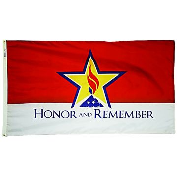 2X3 FT NYL HONOR & REMEMBER FLAG