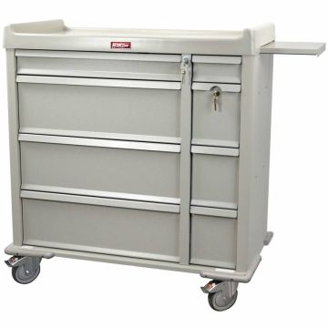 OptimAL Line All Aluminum Punch Card Medication Cart with Key Lock, Specialty Package